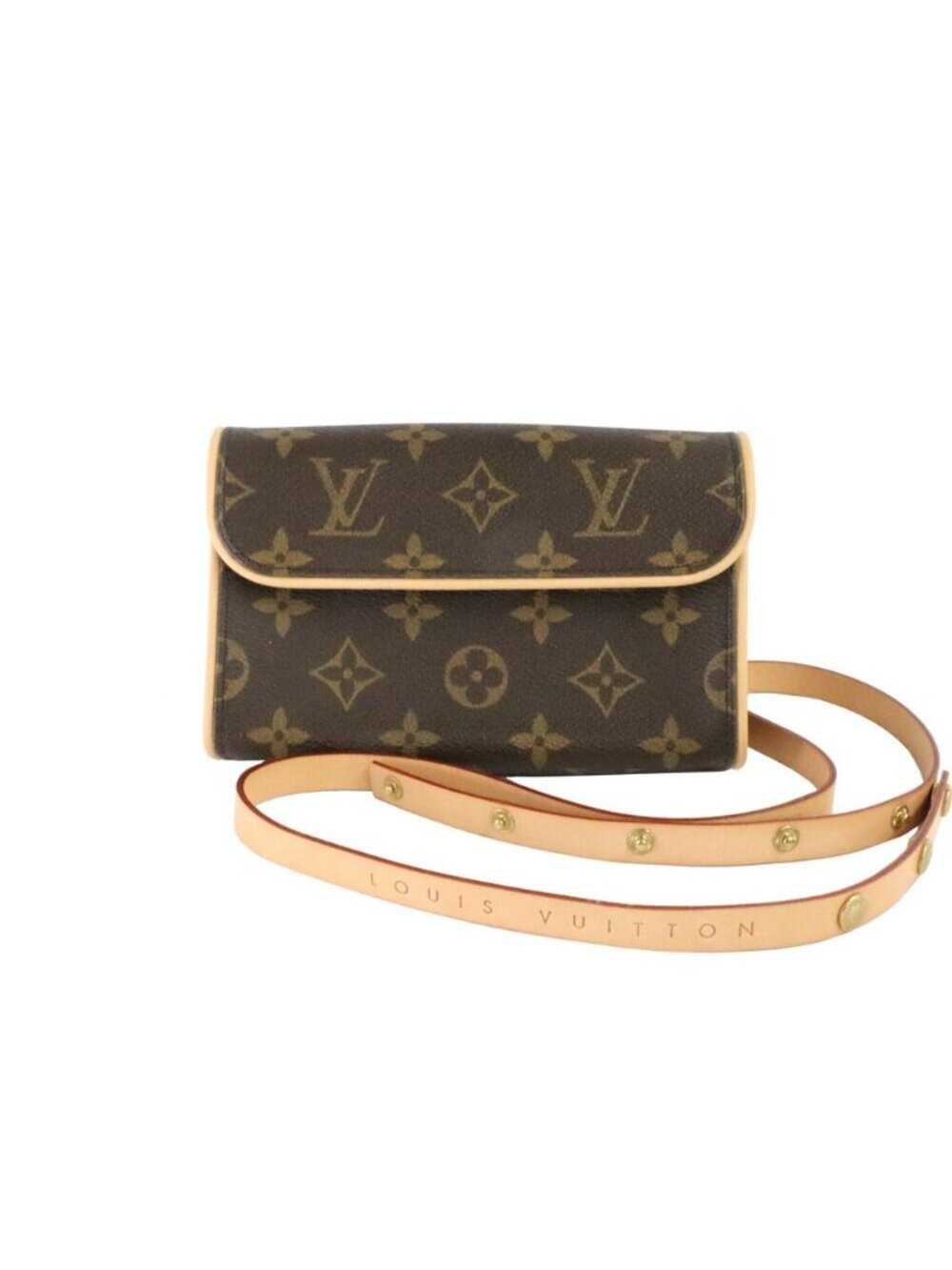 Louis Vuitton Monogram Pochette Florentine Waist Pouch Belt Bag Brown